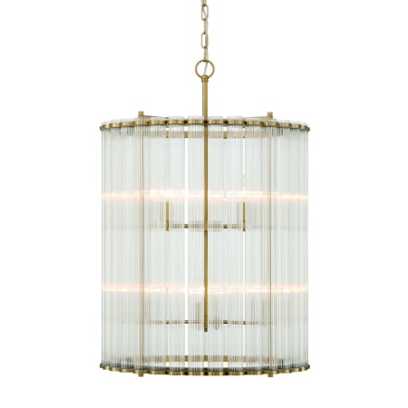 Eurofase Lighting Glasbury 8 Light 22" Wide Drum Chandelier Gold