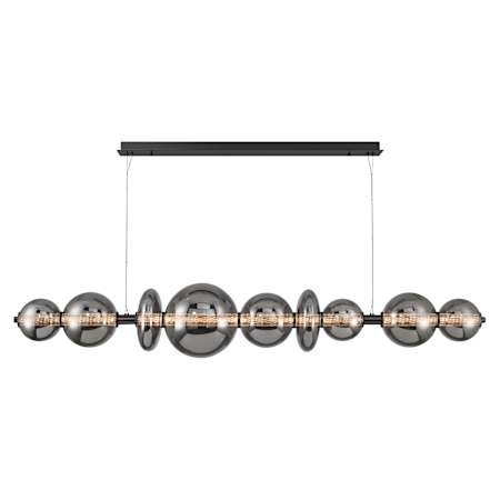 Eurofase Lighting Atomo 12" Wide LED Linear Chandelier Matte Black