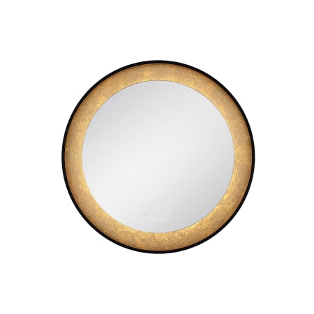 Eurofase Lighting Anya 30" Diameter Modern Circular Bathroom Wall Mirror with LED Lighting Black