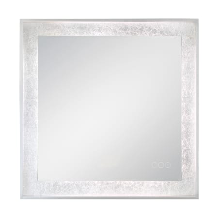 Eurofase Lighting Anya 32" W x 32" H Modern Square Bathroom Wall Mirror with LED Lighting Black