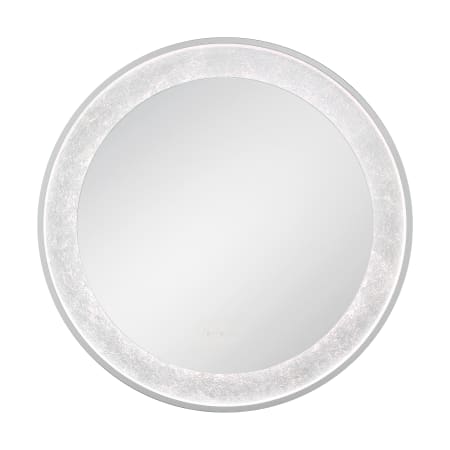 Eurofase Lighting Anya 30" Diameter Modern Circular Bathroom Wall Mirror with LED Lighting Silver