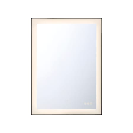 Eurofase Lighting Lenora 22" W x 30" H Modern Rectangular Bathroom Wall Mirror with LED Lighting Black