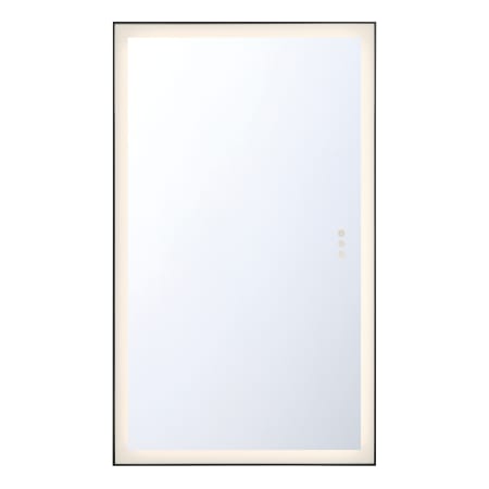 Eurofase Lighting Lenora 54" W x 32" H Modern Rectangular Bathroom Wall Mirror with LED Lighting Black