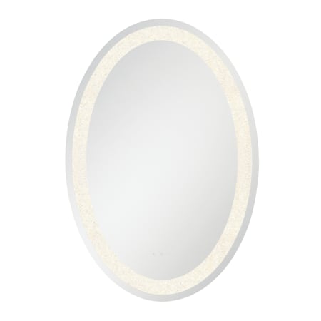 Eurofase Lighting Silvana 21-3/4" W x 31-1/2" H Modern Oval Bathroom Wall Mirror with LED Lighting Mirrored