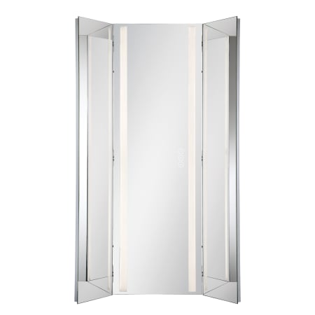Eurofase Lighting Trias 43-1/2" W x 60" H Modern Rectangular Bathroom Wall Mirror with LED Lighting Mirrored