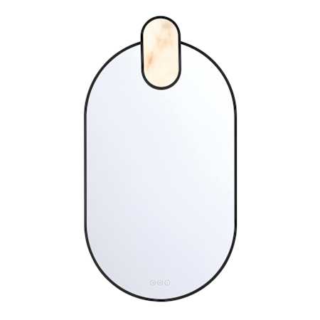 Eurofase Lighting Mrissa 21"W x 39"H Framed Touch Control Selectable White LED Bathroom Mirror Black