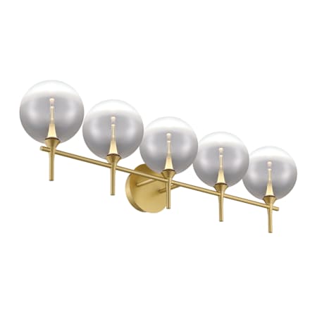Eurofase Lighting Iissa 5 Light 36" Wide Vanity Light Gold