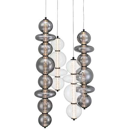 Eurofase Lighting Atomo 50" Wide LED Chandelier Matte Black