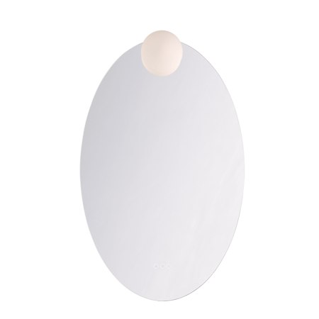 Eurofase Lighting Gia 26"W x 42"H Oval Flat Frameless Wall Mounted Bathroom Mirror with Lighting Mirror