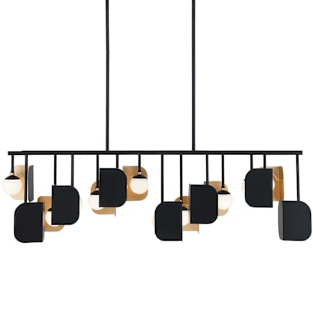 Eurofase Lighting Cornice 60" Wide Linear Chandelier Gold / Black