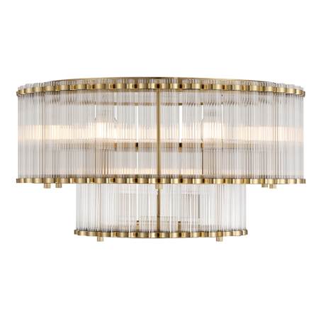 Eurofase Lighting Glasbury 9 Light 24" Wide Flush Mount Ceiling Fixture Gold