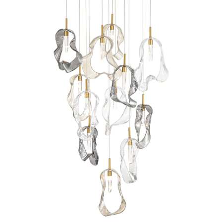 Eurofase Lighting Norah 24" Wide Crystal Chandelier Gold