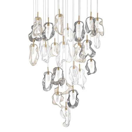 Eurofase Lighting Norah 39" Wide Crystal Chandelier Gold