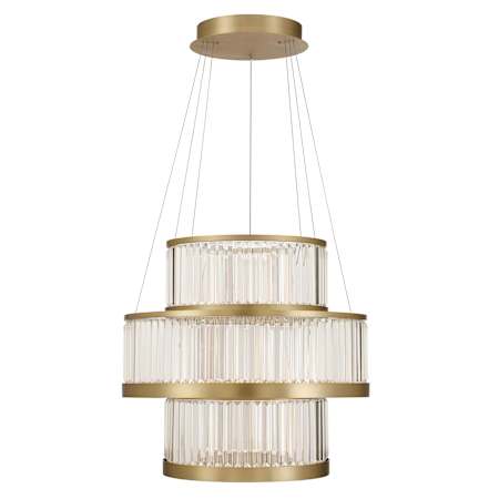 Eurofase Lighting Empra 3 Light 36" Wide LED Ring Chandelier Gold