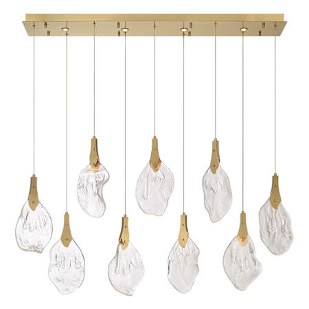 Eurofase Lighting Jateo 13 Light 51" Wide LED Linear Chandelier Gold