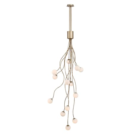 Eurofase Lighting Athena 13 Light 28" Wide LED Abstract Chandelier Antique Gold