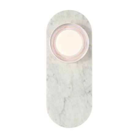 Eurofase Lighting Sternn 15" Tall LED Outdoor Wall Sconce Marble White / Clear Smooth