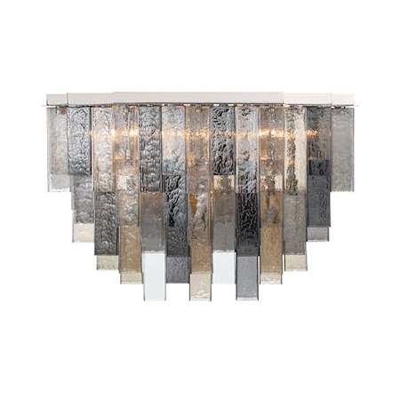 Eurofase Lighting Altesa 23 Light 37" Wide Flush Mount Ceiling Fixture Chrome