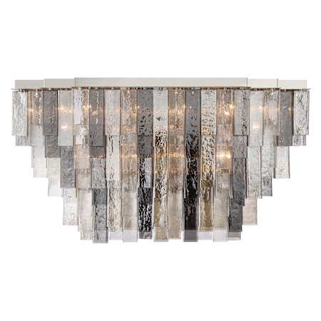 Eurofase Lighting Altesa 33 Light 54" Wide Flush Mount Ceiling Fixture Chrome
