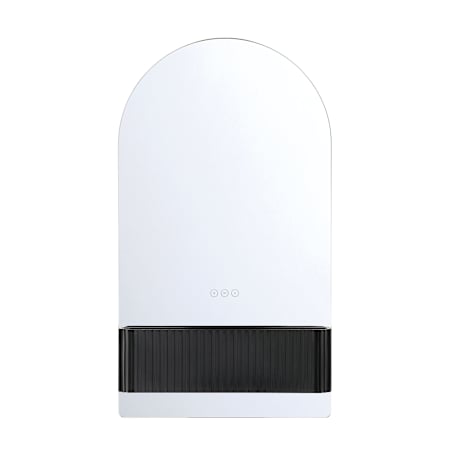 Eurofase Lighting Erabel 20"W x 36"H Arched Flat Frameless Wall Mounted Bathroom Mirror with Lighting Matte Black