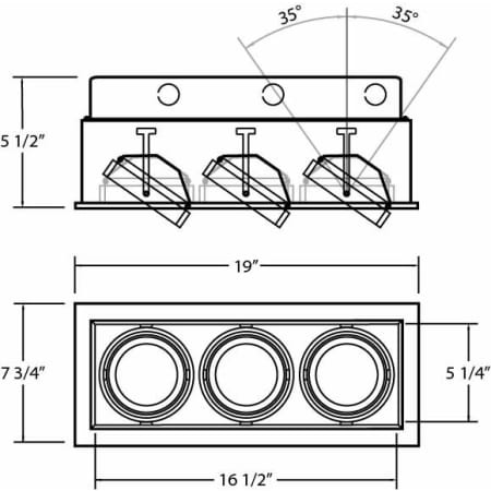 Eurofase Lighting-TE103-TE103 Line Drawing 2