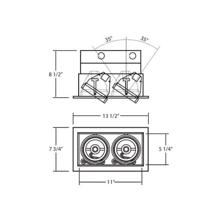 Eurofase Lighting-TE132-TE132 Line Drawing 2