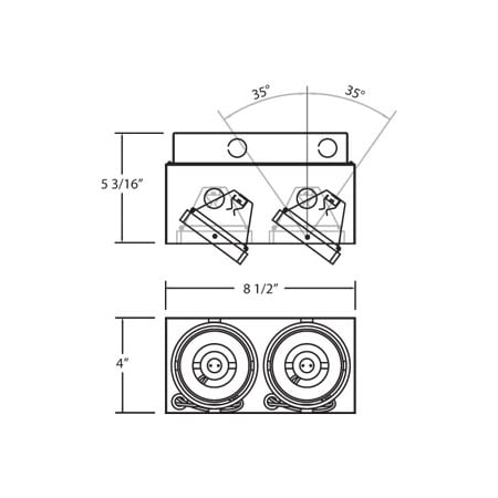 Eurofase Lighting-TE212-TE212 Line Drawing 2