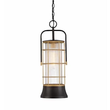 Eurofase Lighting Rivamar 8" Wide Pendant Gold / Black