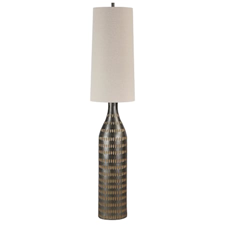 Everren Crake 2 Light 67" Tall Torchiere Floor Lamp Dark Brown