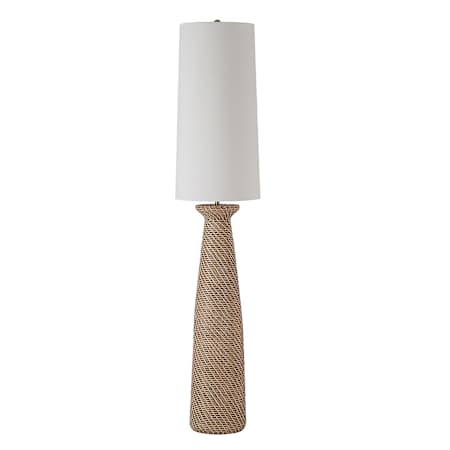 Everren Nathalie 2 Light 67" Tall Torchiere Floor Lamp Cream White Wash