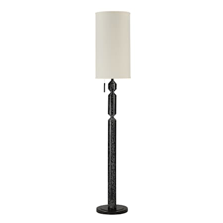 Everren Pheonix 68" Tall Torchiere Floor Lamp Matte Black Wash