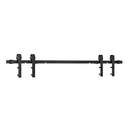 Expressions by Emtek 72" Barn Door Track and Hardware Kit Matte Black