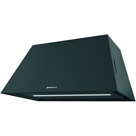 Faber Chloe Series 600 CFM 28 Inch Wide Wall Mounted Range Hood with Perimeter Aspiration and Mesh Filters Matte Black