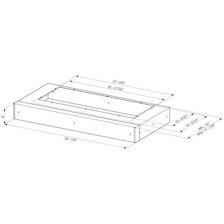 Faber 36 Inch Adjustable Range Hood Liner N/A