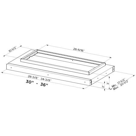 Faber 30 Inch Self Supporting Liner for Range Hood N/A