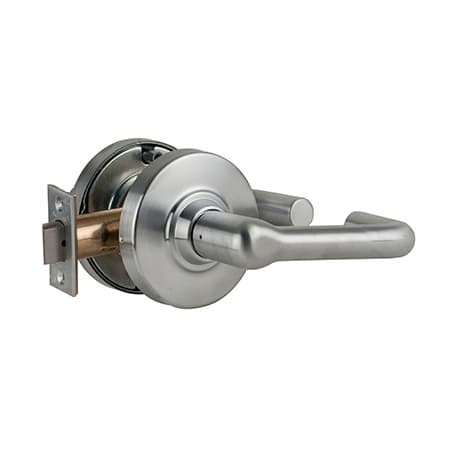 Falcon W Series Passage Lever Set with Boardwalk Lever Satin Chrome
