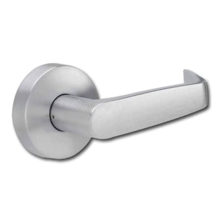 Falcon Dane Passage Leverset with Small Rose from the W-Series Satin Chrome