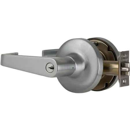 Falcon W Series SFIC Office Keyed Entry Lever Set with Dane Lever Satin Chrome