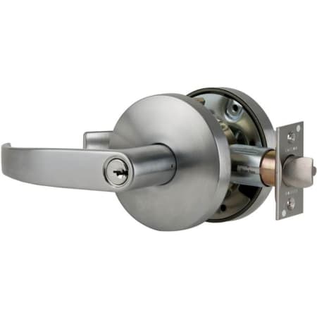 Falcon W Series SFIC Classroom Keyed Entry Lever Set with Quantum Lever - Less Core Satin Chrome