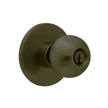 Falcon W Series Classroom Keyed Entry Knob Set with Hana Knob Oil Rubbed Bronze