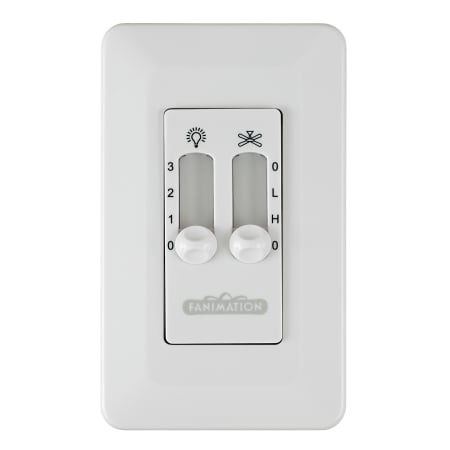 Fanimation 3 Speed Fan and Light Dual Slide Wall Control for Palisade Fans White