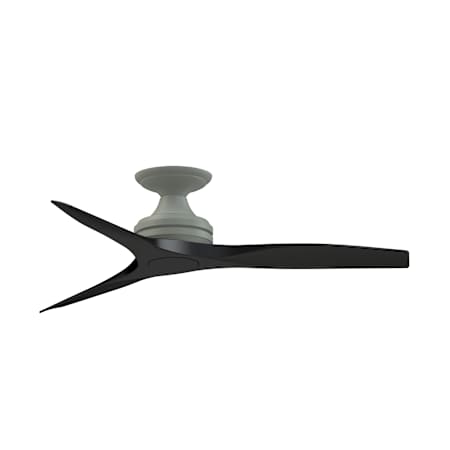 Fanimation Spitfire 48" 3 Blade Hugger Indoor Ceiling Fan with Remote Control Antique Graphite / Black