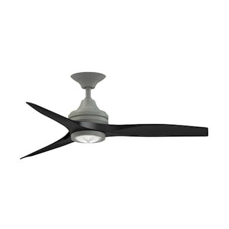 Fanimation Spitfire 48" 3 Blade Indoor Smart LED Hanging Ceiling Fan with Remote Control Antique Graphite / Black