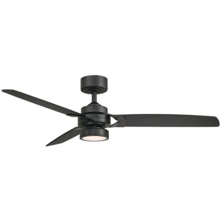 Fanimation Amped 52" 3 Blade Indoor Smart LED Hanging Ceiling Fan Black