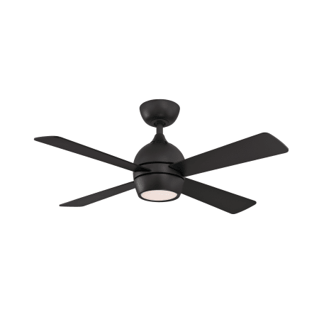 Fanimation Kwad 44" 4 Blade Indoor LED Ceiling Fan with Remote Control Black