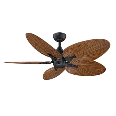 Fanimation Islander DC 52" 5 Blade Indoor Smart Ceiling Fan with Remote Control Black / Koa
