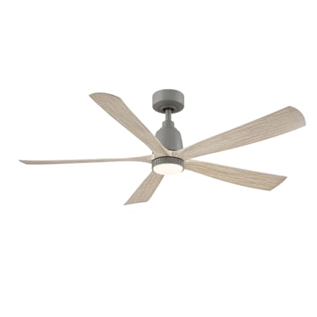 Fanimation Kute5 52" 5 Blade Smart LED Indoor / Outdoor Ceiling Fan with Knurled Light Kit with Remote Control Included Antique Graphite