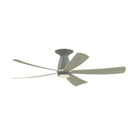 Fanimation Kute5 52" 5 Blade Indoor Smart LED Ceiling Fan with Remote Control Antique Graphite