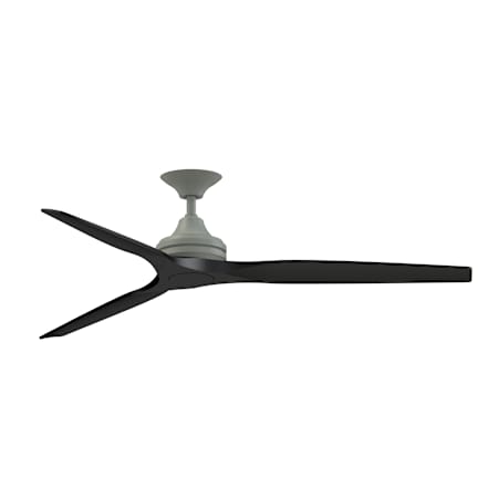 Fanimation Spitfire 64" 3 Blade Indoor Smart Ceiling Fan with Remote Control Antique Graphite / Black