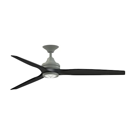 Fanimation Spitfire 64" 3 Blade Indoor Smart LED Ceiling Fan with Remote Control Antique Graphite / Black